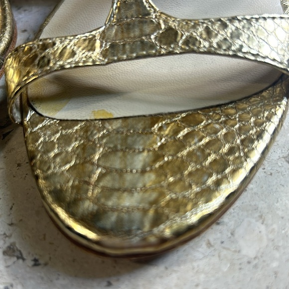 Michael Kors gold heeled sandals. Size 6. - Picture 7 of 10